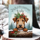 Recherche de airedales noël cartes De pour chien