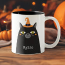 Recherche de chat noir halloween tasses Mignon
