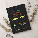 Recherche de retro game invitations Rétro