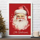 Suche nach retro weihnachtsmann poster Rot