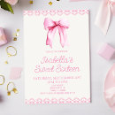 Recherche de pink bow anniversaire invitations Pour elle