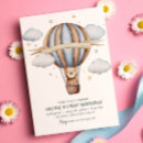 Recherche de montgolfière cartes invitations Ours en peluche