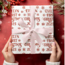 Recherche de notre premier noël papier cadeau Typographie