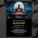 Recherche de cirque halloween invitations Fête d'halloween