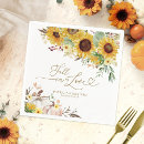 Recherche de tournesol mariage serviettes Calligraphie