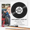 Recherche de vinyl record invitations Rock