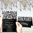 Recherche de damassé blanche invitations Couple