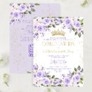 Recherche de lavender quinceanera invitations Rose