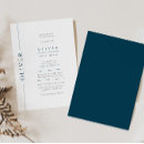 Recherche de temple invitations Bleu marine