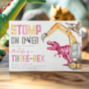 Recherche de partie de dinosaure invitations À trois rex