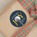 Recherche de golf noël autocollants Golfeur