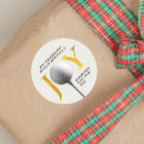 Recherche de noël golf autocollants Golfeur