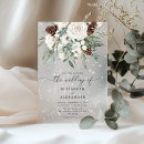 Recherche de neige mariage invitations Moderne