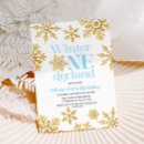 Recherche de flocon de neige bleu invitations Pour enfants