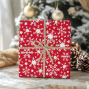 Suche nach schneeflocken geschenkpapier Rot