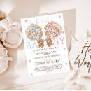 Recherche de ours nounours invitations Rose et bleu