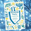 Recherche de hanoucca invitations Moderne