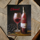 Recherche de vin rouge cartes postales Raisins