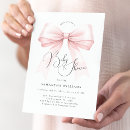 Recherche de pink bow invitations Coquette