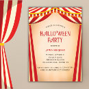 Suche nach mein zirkus halloween einladungen Vintag