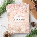 Recherche de winter onederland invitations Élégant