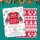 Recherche de ugly sweater noël invitations Fête du chandail