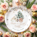 Suche nach rosa schneeflocken teller Weihnachtsbaum