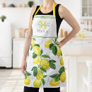 Recherche de citron tabliers Nom monogramme