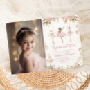 Recherche de de ballerine de photo invitations Rose
