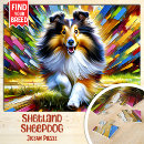 Recherche de shetland sheepdog puzzles Chien mouton shetland