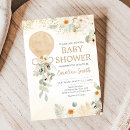 Recherche de beige baby shower invitations Ballon