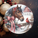 Recherche de cheval rouge autocollants Noël