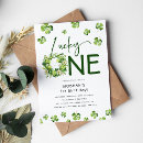 Recherche de lucky one 1ans anniversaire invitations Irlandais