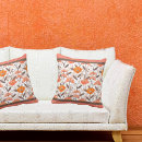 Recherche de orange de corail coussins Moderne