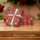 Recherche de flocon neige papier cadeau Rouge