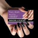 Recherche de manicure cartes visite Beauté