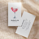 Recherche de spiritueux cartes visite Cocktail