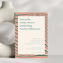 Recherche de pêche et bleu invitations Moderne