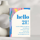 Suche nach abstrakter geburtstag einladungen Bunt