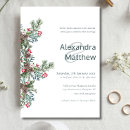 Recherche de holly berries invitations Élégant