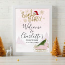 Suche nach weihnachtsbaby poster Schneeflocken aus goldfolie