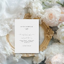 Recherche de fine art mariage invitations Noir et blanc