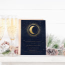 Recherche de midnight invitations Bleu nuit et or