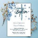 Recherche de blue cross baptême invitations Floral