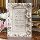 Recherche de floral baroque français invitations Couple