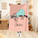 Recherche de paresse couvertures plaids Paresseux mignons