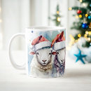 Suche nach weihnachtsschaf tassen Weihnachtsmannmütze