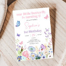 Recherche de papillon anniversaire invitations Fleur sauvage