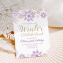 Recherche de snowflake invitations Hiver onederland