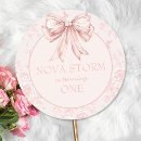 Recherche de papillon rond autocollants 1er anniversaire